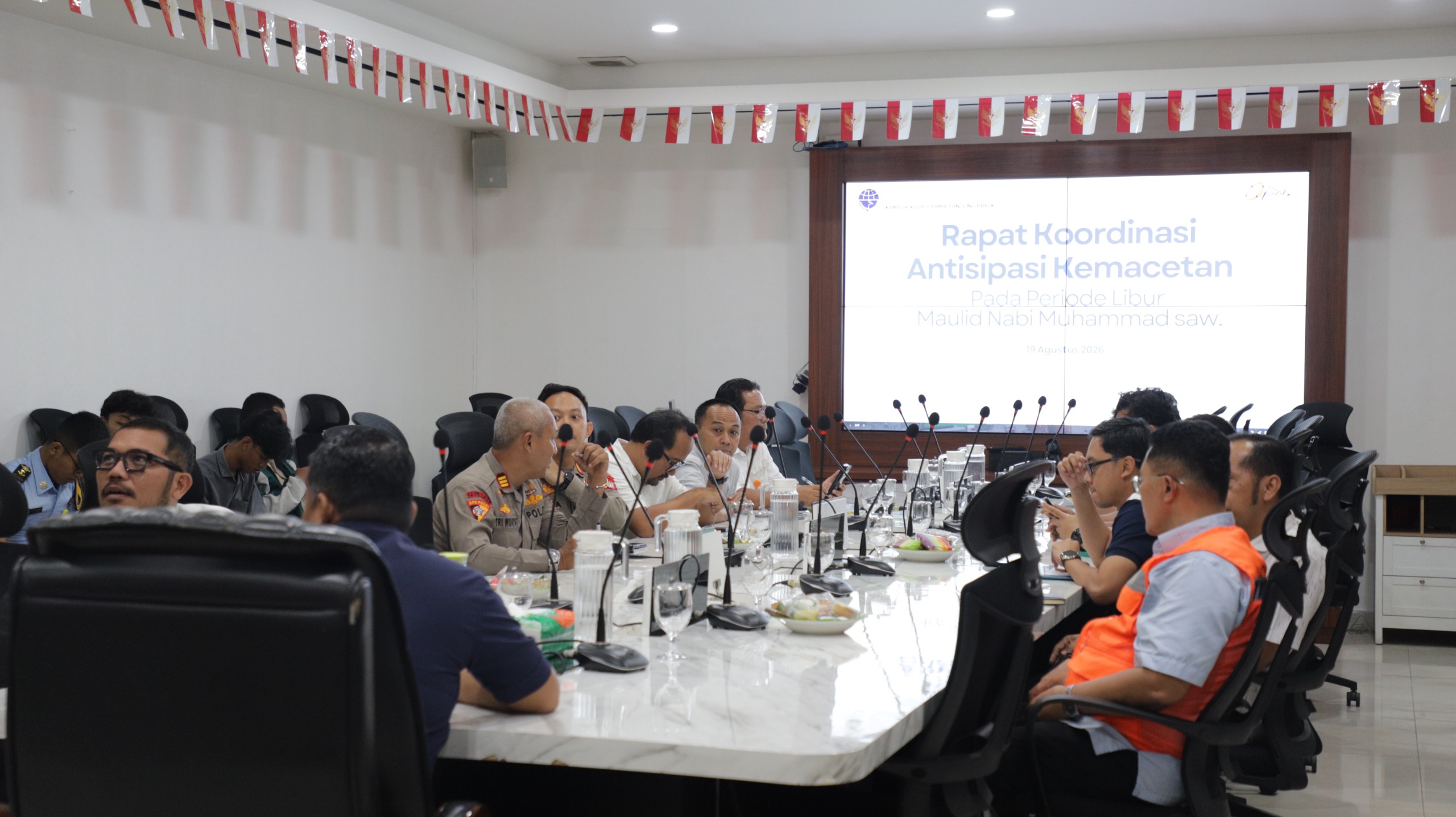 KSOP Utama Tanjung Priok Perkuat Koordinasi Antisipasi Kemacetan Jelang Libur Maulid Nabi Muhammad SAW
